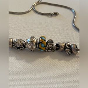 Troll beads and sterling chain bundle